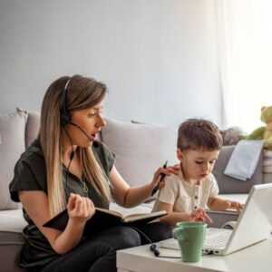 boundaries with kids when work from home