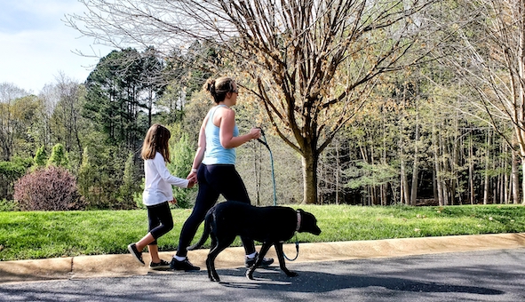 walking for work at home mums