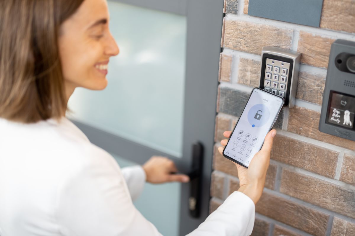 Smart front door lock for the work from home mom