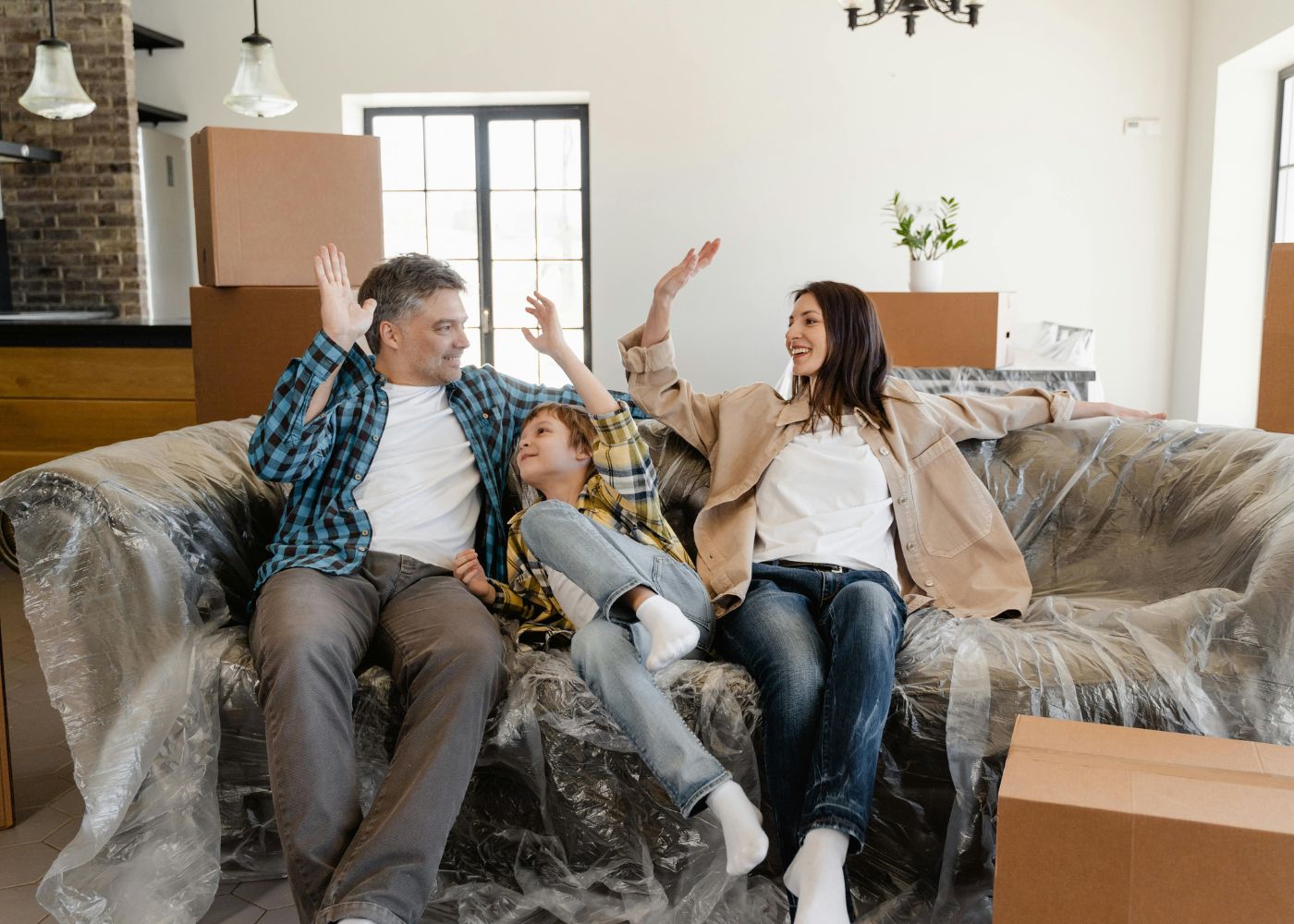 After moving into a new home – settling down with family