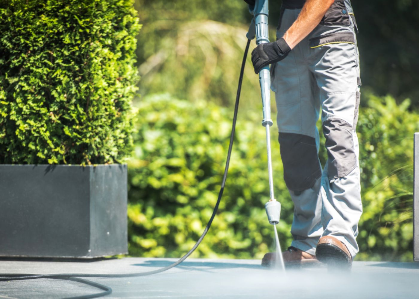 pressure clean your outdoor office