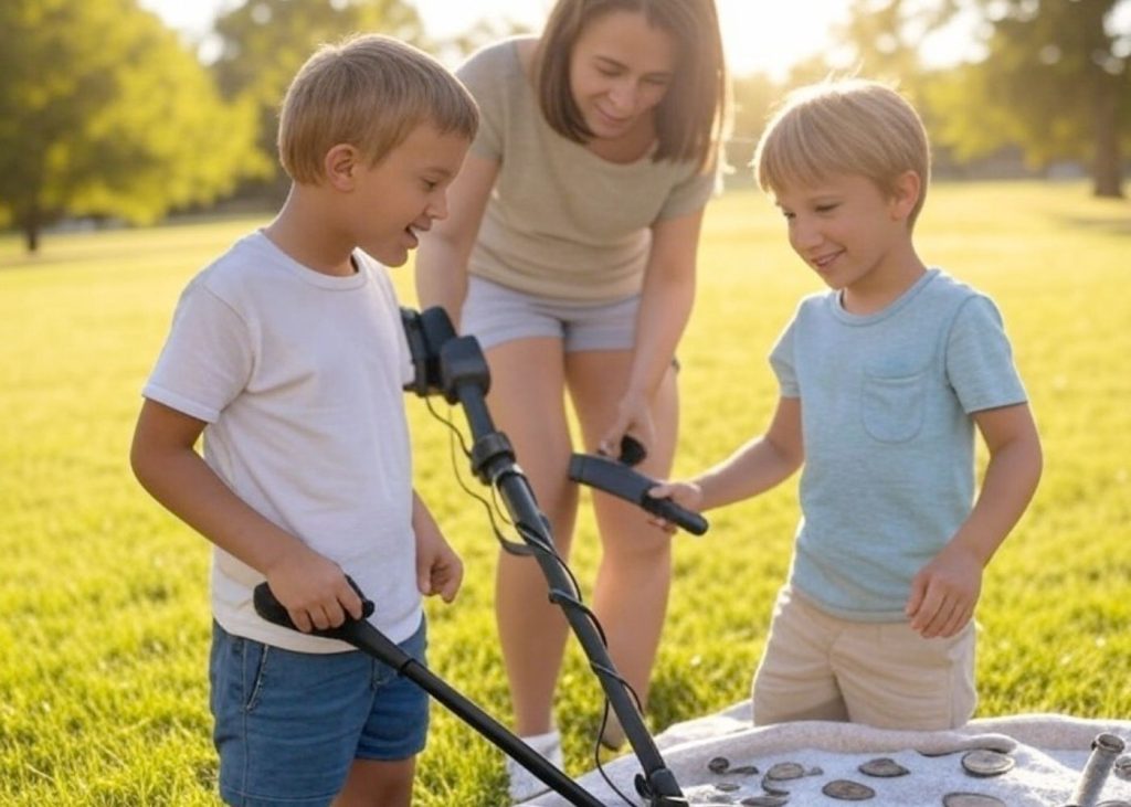 Metal Detecting Family Activity