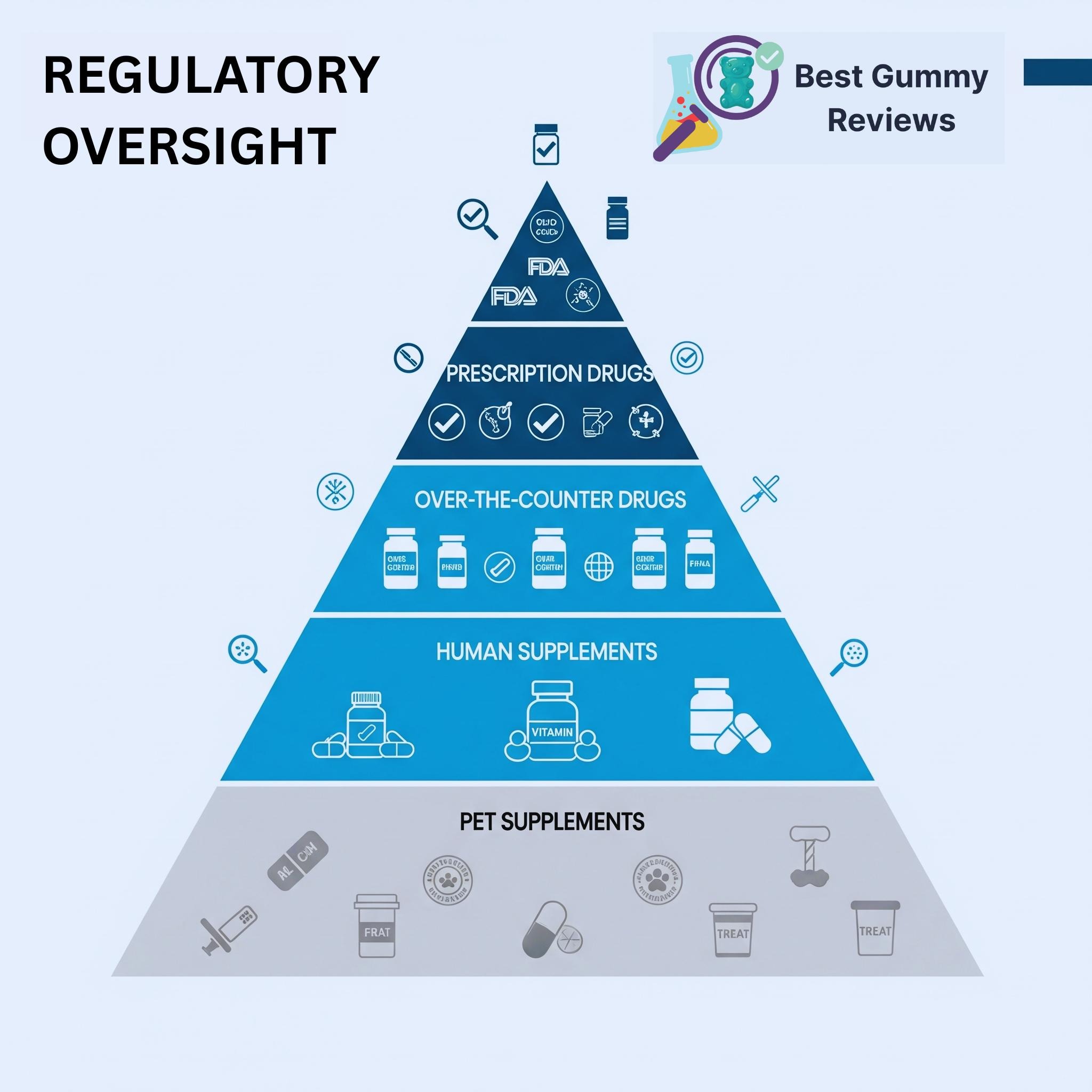 regulatory oversight differences between prescription drugs, human supplements, and pet supplements