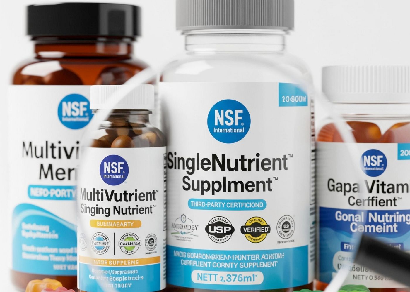 NSF and USP third-party testing of vegan gummies
