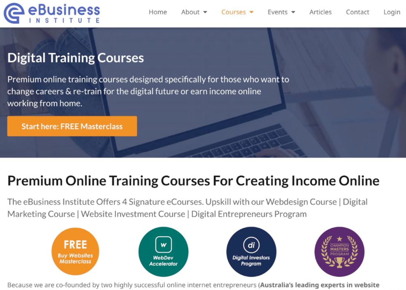 eBusiness Institute Digital Training and Certification
