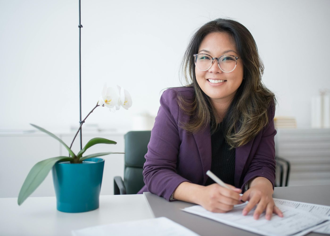 Woman generating income while working from home